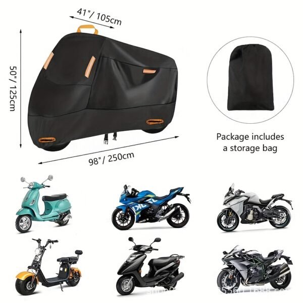 Universal Waterproof Motorcycle Cover for Outdoor Protection