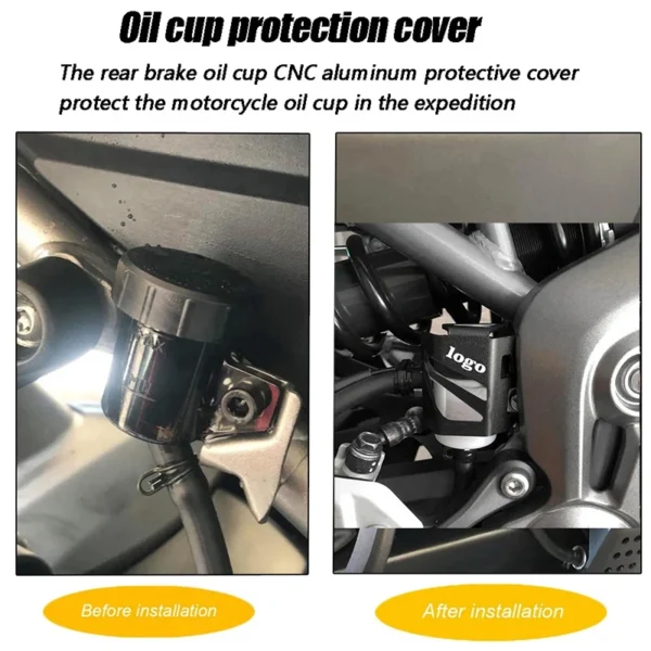 Rear Brake Fluid Reservoir Cover for Yamaha FZ6 / FZ6R Fazer