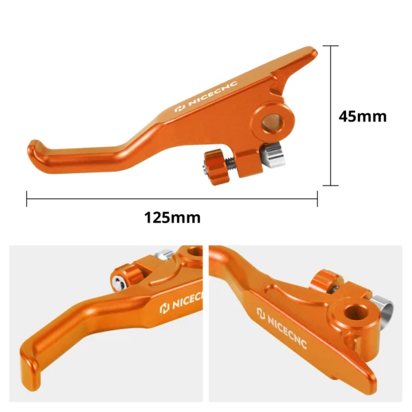 S67f2e3736ef34c3a9697229afab72926e.webp NICECNC Short Brake & Clutch Lever Kit for KTM EXC / SX / SXF / XCW / EXCF (2014–2025)