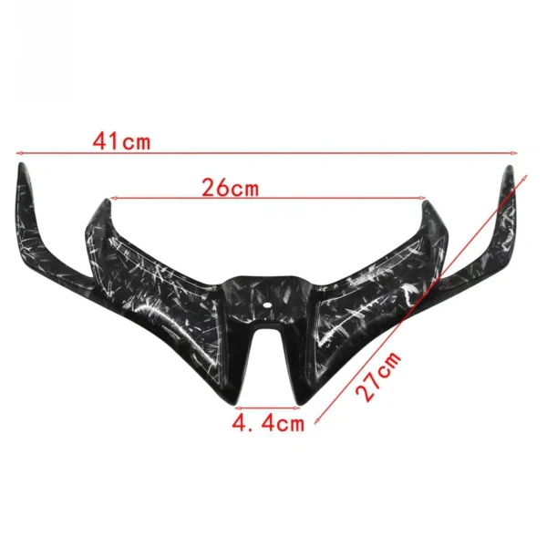 Universal Motorcycle Shark Fin Air Intake Wing – Customizable Size & Colour