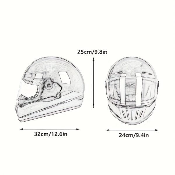Retro Full Coverage Motorcycle Helmet for Men & Women