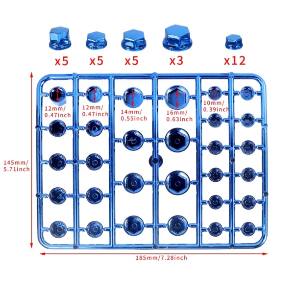 my-11134207-7rasm-maxruwf3wbvv88.webp 30-Piece Universal Motorcycle Screw & Bolt Cap Cover Set
