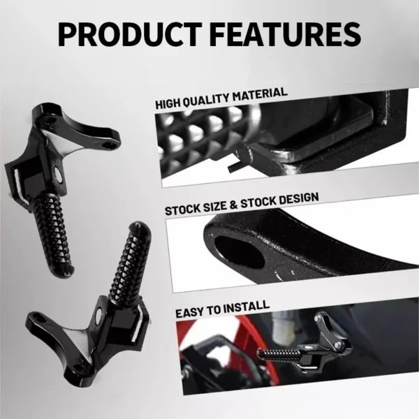 my-11134207-820l5-mie9n30rv287ec.webp Motorcycle Rear Footrest with Exhaust Bracket