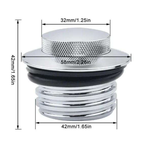 Pop-Up Motorcycle Fuel Tank Cap for Harley Softail (2000–2017)